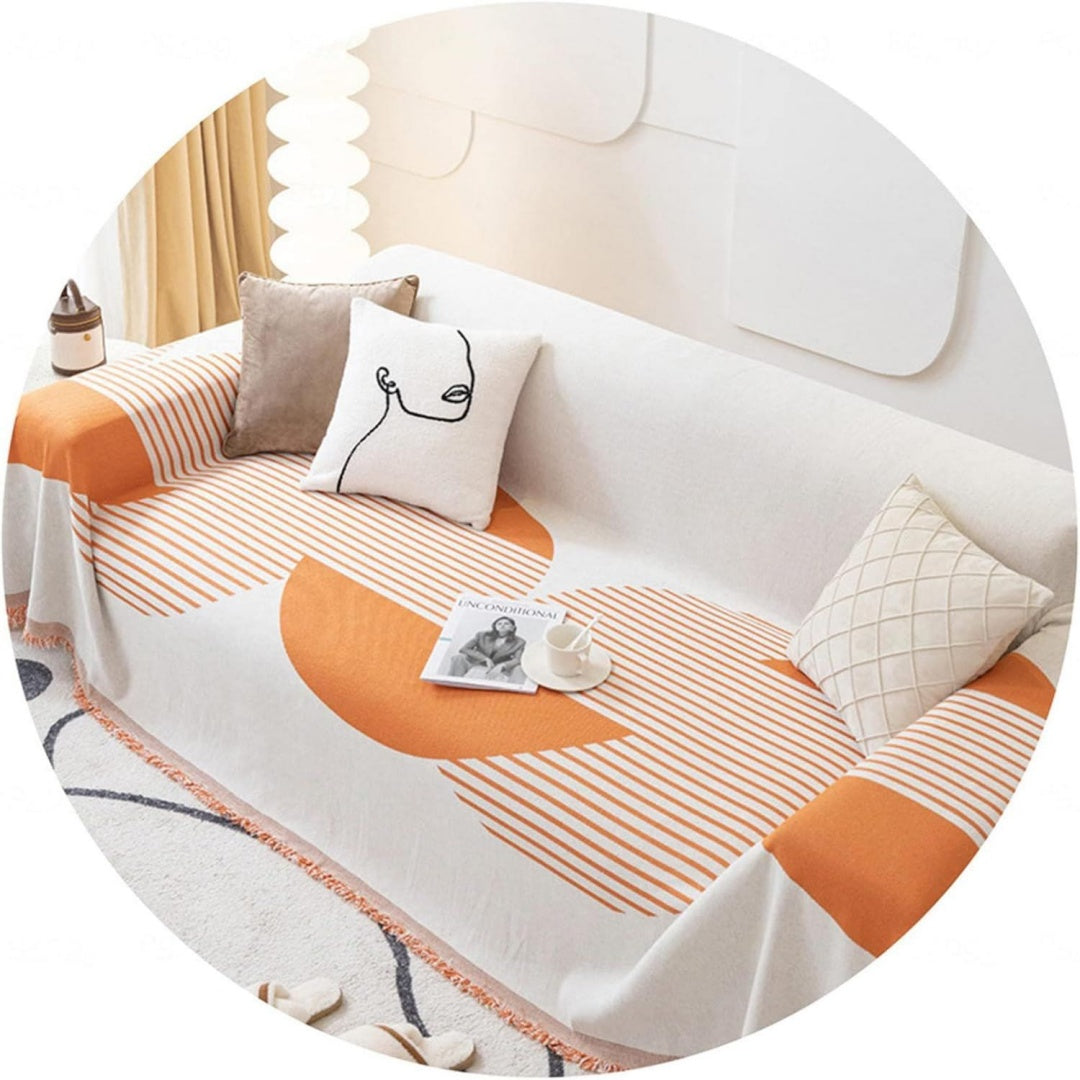 Seduta imbottita Coperta tiro Jacquard Poltrona Divano, grigio