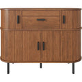 Credenza da soggiorno in MDF noce