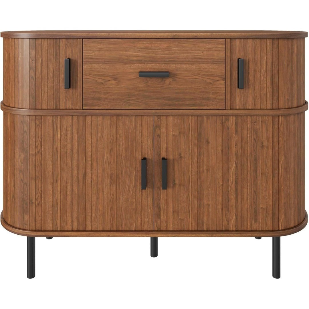 Credenza da soggiorno in MDF noce