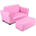 Divani con poggiapiedi con braccioli rosa