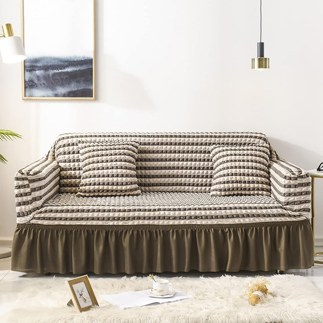 Divano confortevole Copridivano Elasticizzato Federe Fodera Divano nero