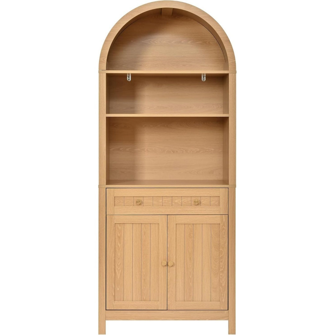 Arredo per soggiorno con cassetti naturale