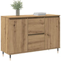 Credenza da soggiorno con cassetti regolabile rovere