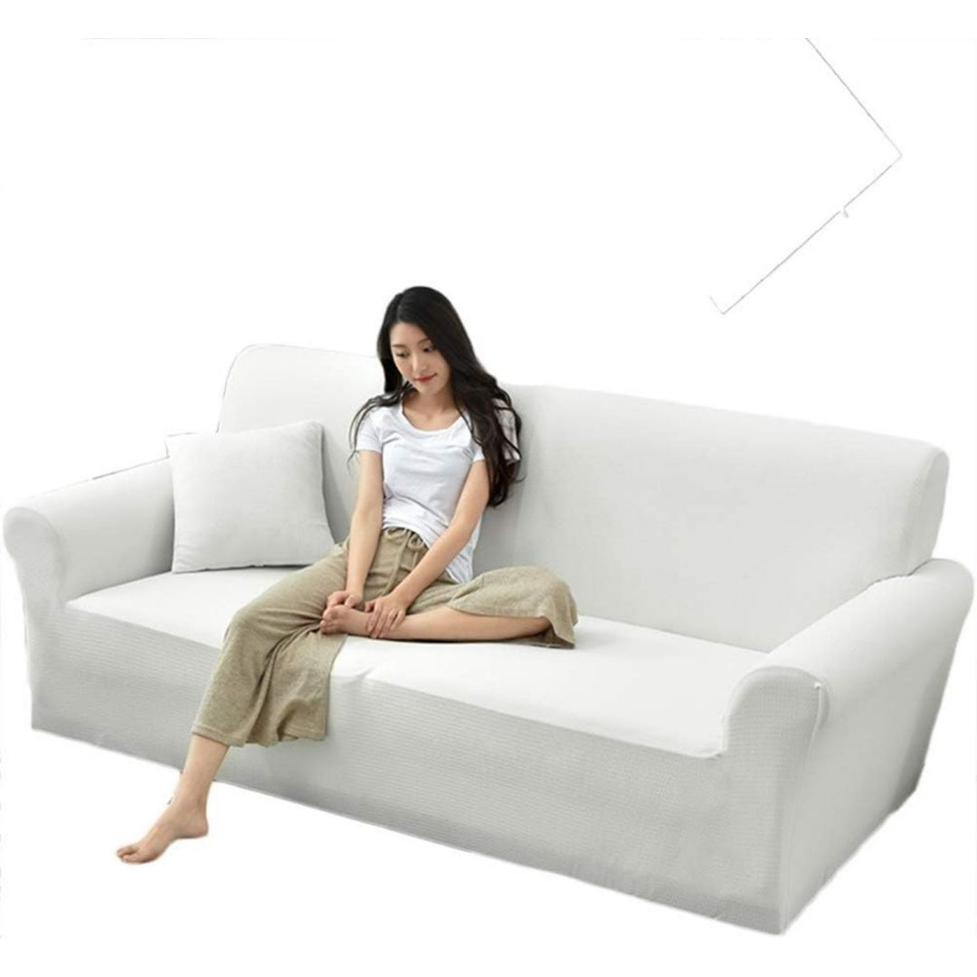 Divano confortevole DMCE Elastico Morbida Lavabile Protezione bianco