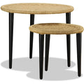 Tavolino da salotto struttura in acciaio beige
