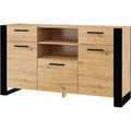 Madia contenitore struttura in metallo stile scandinavo nero