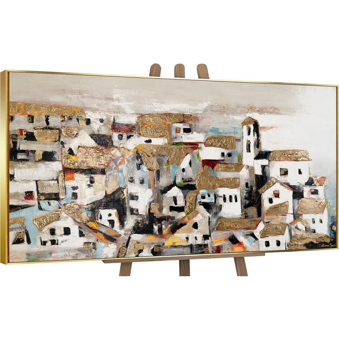 Dipinti YS-Art Quadro Paesaggio Urbano Astratto naturale